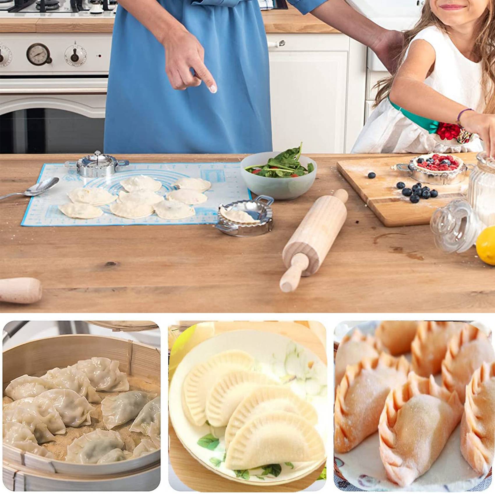 FAST-Dumplings Maker 8 Pcs, Pr - Gyoza Dumpling Maker recension och pris