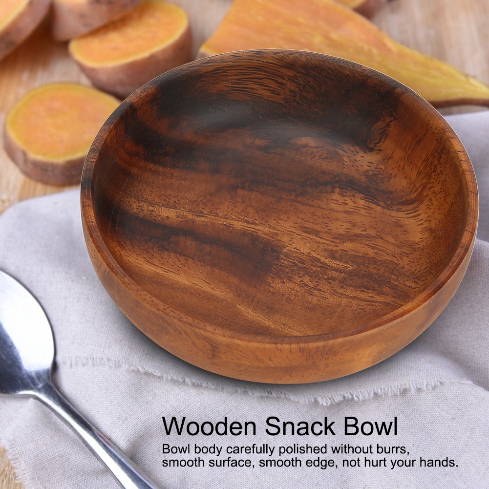Wood Serving Bowls Wooden Snac - Home Cooking Recipes recension och pris