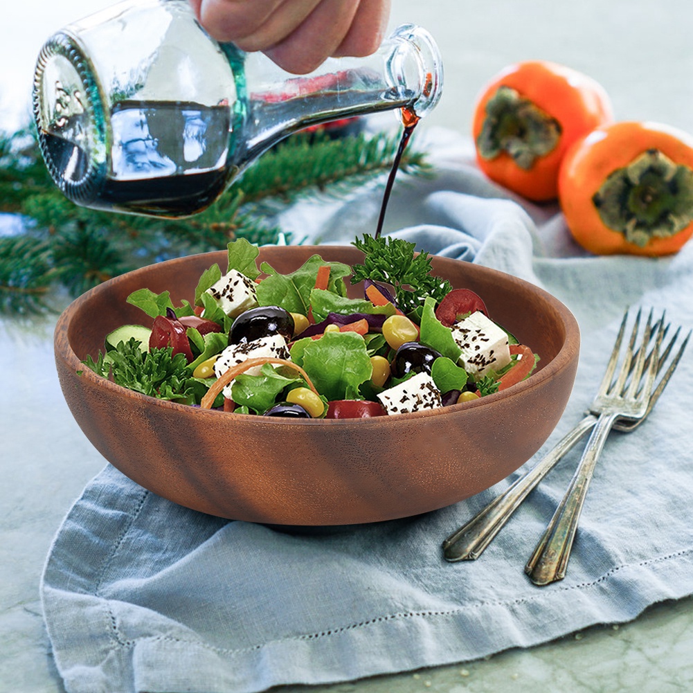 Wood Serving Bowls Wooden Snac - Home Cooking Recipes recension och pris